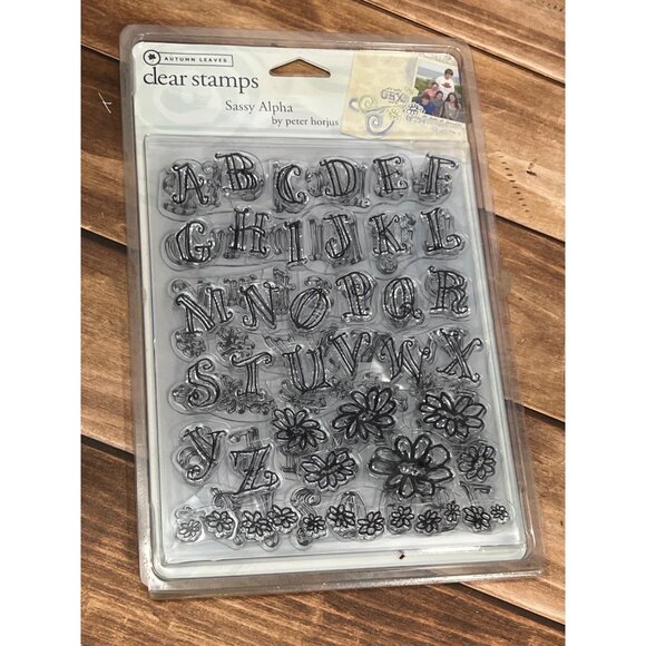 Autumn Leaves Clear Stamps Sassy Alpha By Peter Horjus AL3069 FLORAL - Picture 1 of 3